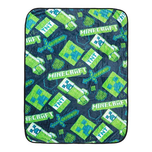 Picture of Minecraft Creeper Fleece Throw Blanket