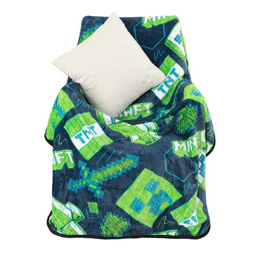 Picture of Minecraft Creeper Fleece Throw Blanket