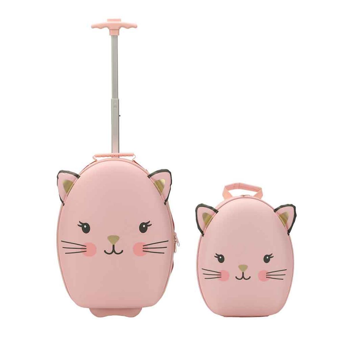 Picture of Little Me Cat 16 in. Youth Rolling Luggage & Mini Backpack