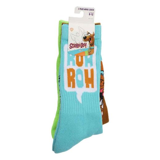 Picture of Scooby Doo Ruh Roh 3 Pair Crew Socks