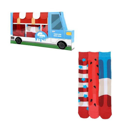 Picture of Sock Serve Ice Cream 3 Pair Crew Box Set