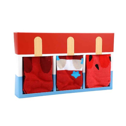 Picture of Sock Serve Ice Cream 3 Pair Crew Box Set