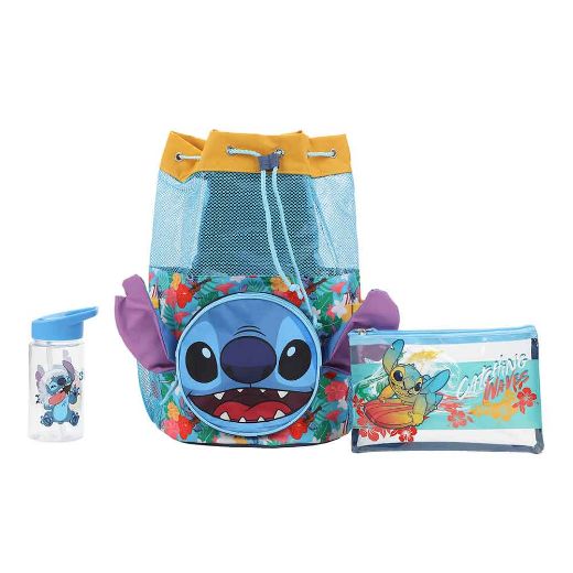 Picture of Disney Stitch 3 pc Youth Drawstring Backpack Set