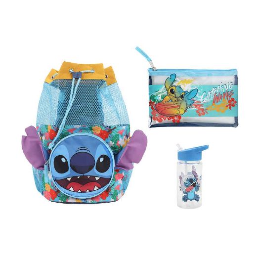 Picture of Disney Stitch 3 pc Youth Drawstring Backpack Set