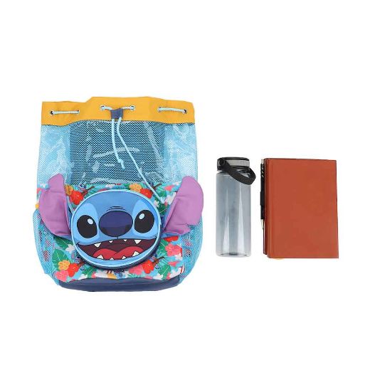 Picture of Disney Stitch 3 pc Youth Drawstring Backpack Set
