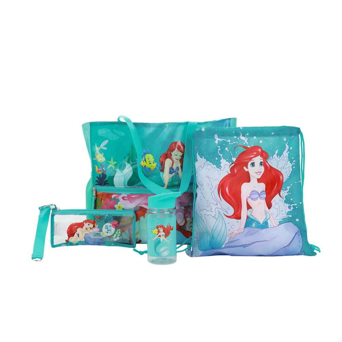Picture of Disney The Little Mermaid 5 pc Beach Tote Set 