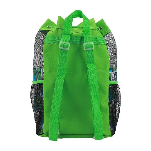 Picture of Minecraft Creeper 3 pc Youth Drawstring Backpack Set