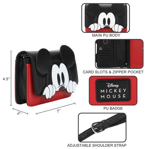 Picture of Disney Mickey Mouse Crossbody Wallet