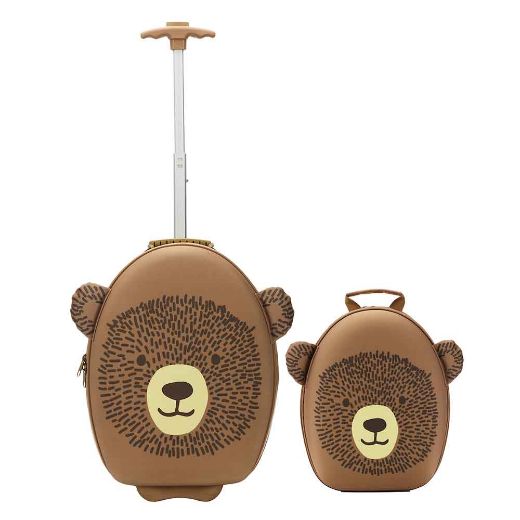 Picture of Little Me Bear 16 in. Youth Rolling Luggage & Mini Backpack