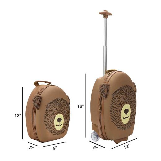 Picture of Little Me Bear 16 in. Youth Rolling Luggage & Mini Backpack