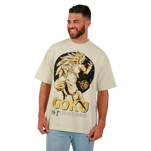 Picture of Dragon Ball Z Goku Oversized Metallic Print Pre-pack Tee