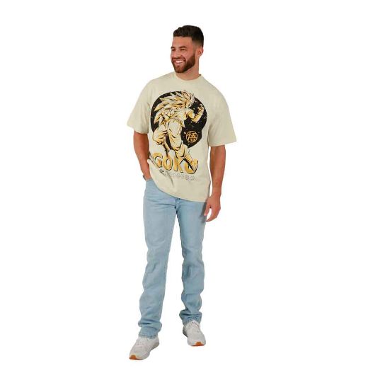 Picture of Dragon Ball Z Goku Oversized Metallic Print Pre-pack Tee