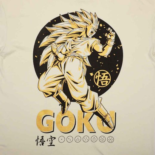 Picture of Dragon Ball Z Goku Oversized Metallic Print Pre-pack Tee