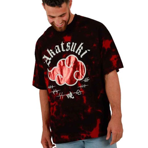 Picture of Naruto Akatsuki Oversized Foil Print Washed Pre-pack Tee
