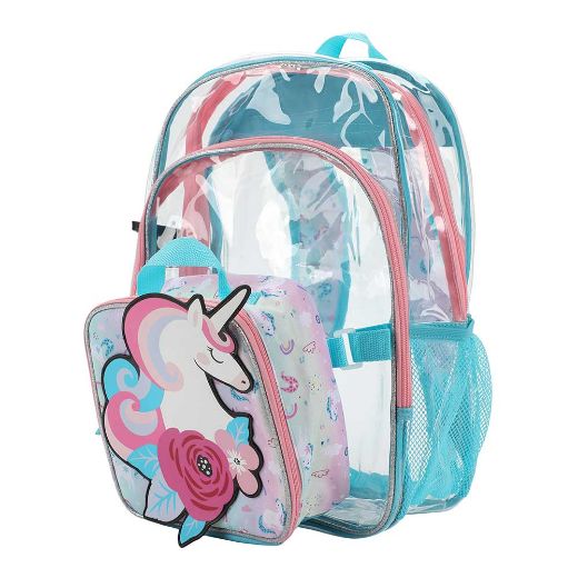 Picture of Unicorn Youth 5 pc Clear Backpack Set
