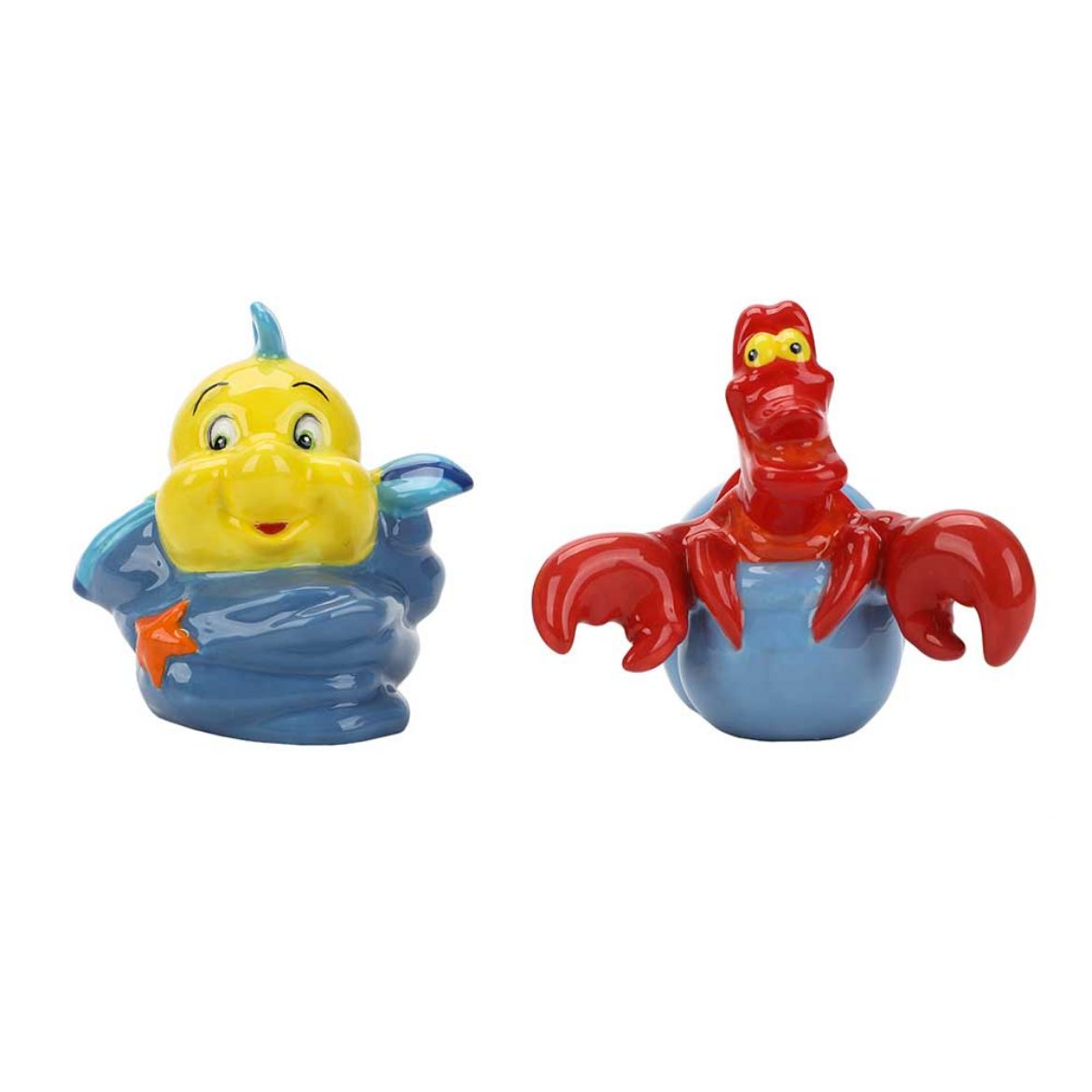 Picture of Disney Little Mermaid Flounder & Sebastian Sculpted Salt & Pepper Set