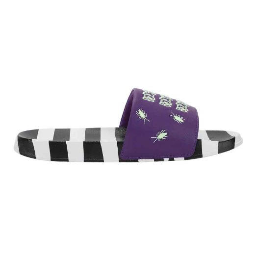Picture of Beetlejuice Glow in the Dark Embroidered Slides