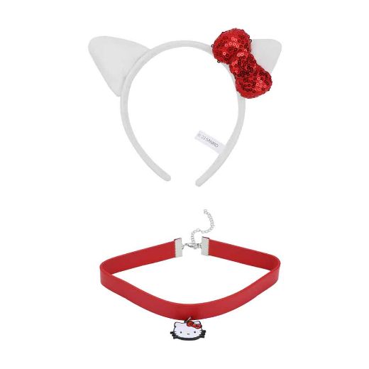 Picture of Hello Kitty Cosplay Choker & Headband Set