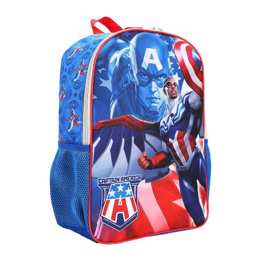 Picture of Marvel Captain America Cosplay Chest Panel Youth Backpack
