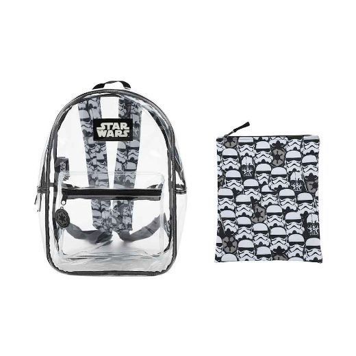 Picture of Star Wars Storm Trooper Clear Backpack & Laptop Sleeve