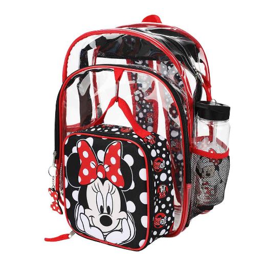 Picture of Disney Minnie Mouse 5 pc Clear Backpack Set