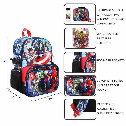 Picture of Marvel Avengers Lunch Tote & Backpack