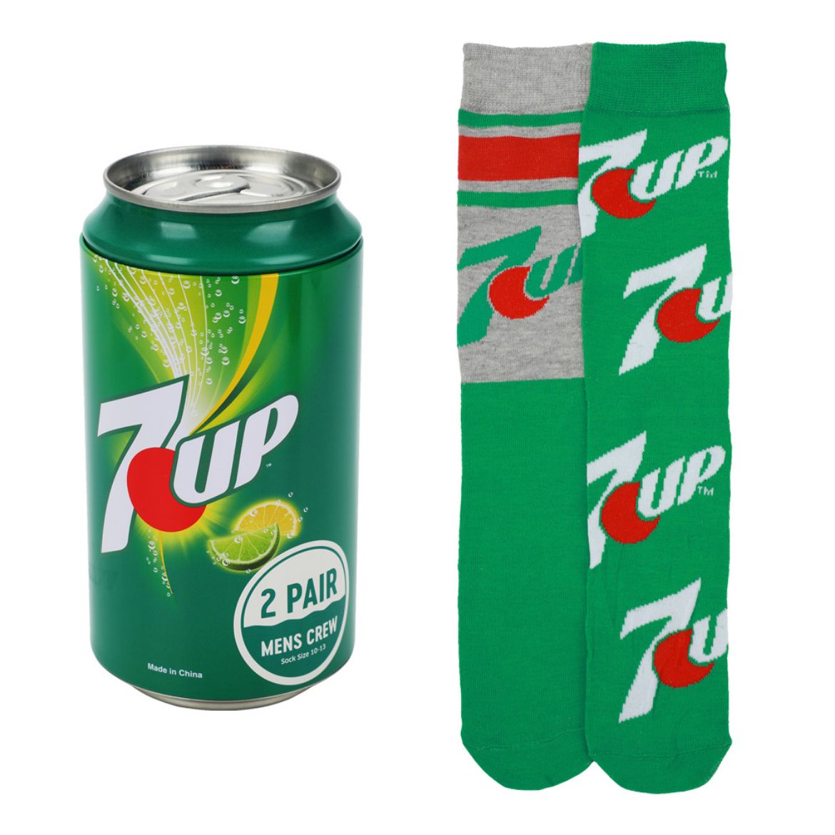 Picture of 7UP 2 Pair Crew Soda Can Set