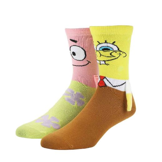 Picture of SpongeBob SquarePants & Patrick 3D Women's Crew Socks