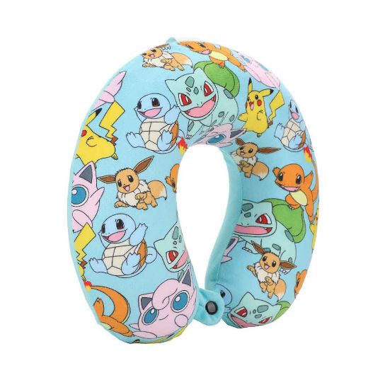 Picture of Pokemon Pikachu Neck Pillow & Eye Mask Travel Set