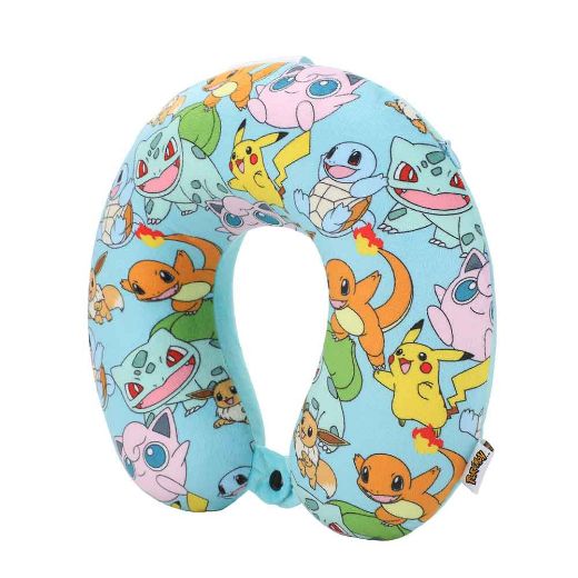 Picture of Pokemon Pikachu Neck Pillow & Eye Mask Travel Set