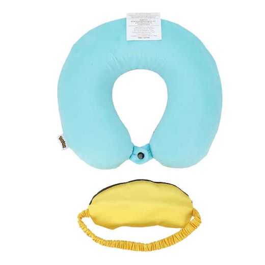Picture of Pokemon Pikachu Neck Pillow & Eye Mask Travel Set