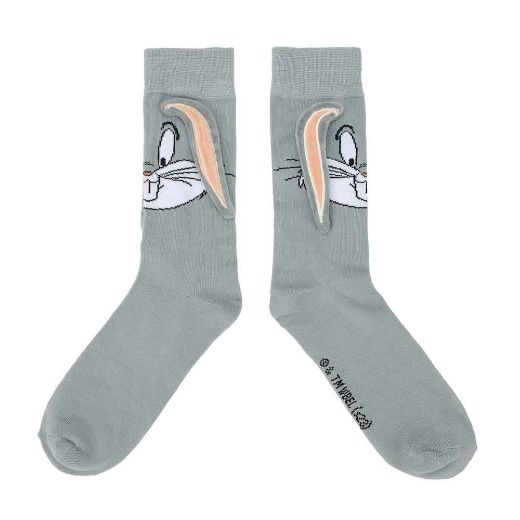 Picture of Looney Tunes Bugs Bunny 3D Plush Ears Crew Socks