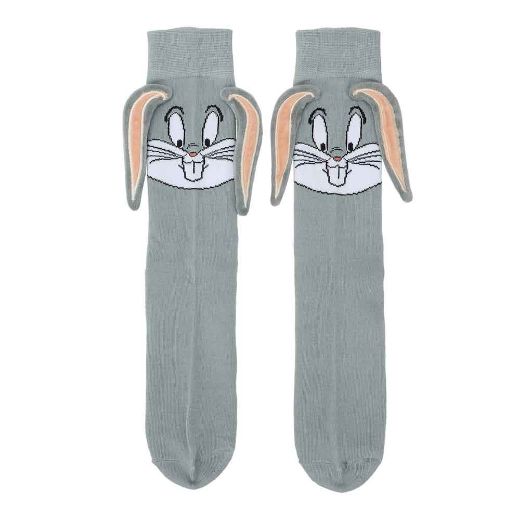 Picture of Looney Tunes Bugs Bunny 3D Plush Ears Crew Socks