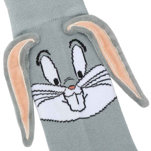 Picture of Looney Tunes Bugs Bunny 3D Plush Ears Crew Socks