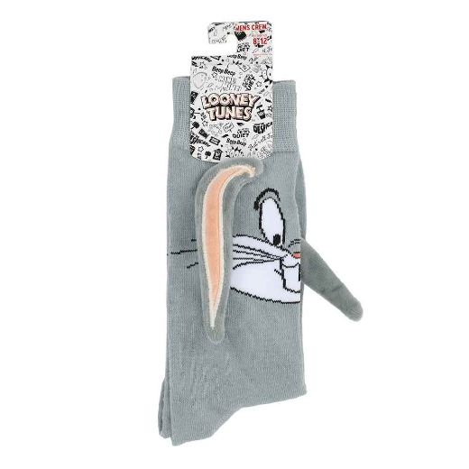 Picture of Looney Tunes Bugs Bunny 3D Plush Ears Crew Socks