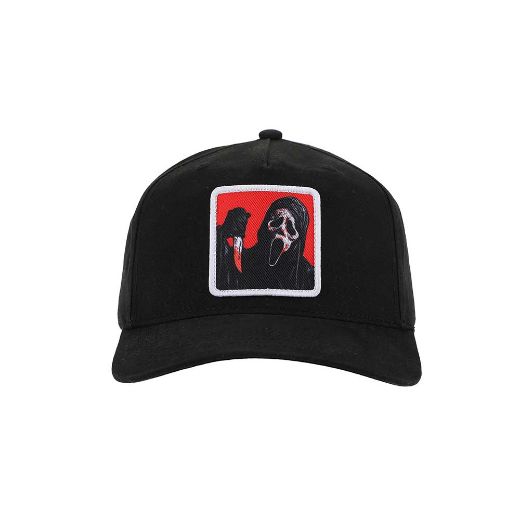 Picture of Ghost Face Sublimated Patch Pre-Curved Snapback