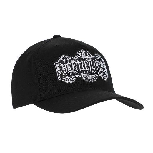 Picture of Beetlejuice Embroidered Logo Pre-Curved Bill Snapback