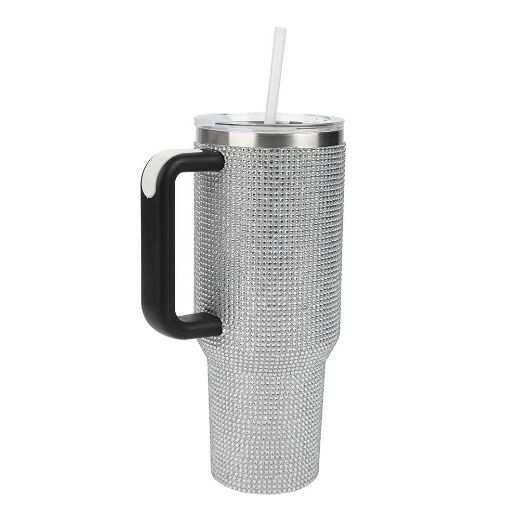 Picture of Novelty Rhinestone 40 oz. Stainless Steel Tumbler