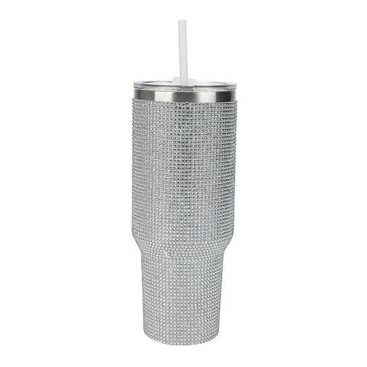 Picture of Novelty Rhinestone 40 oz. Stainless Steel Tumbler
