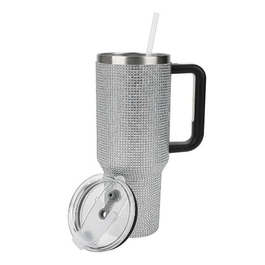 Picture of Novelty Rhinestone 40 oz. Stainless Steel Tumbler