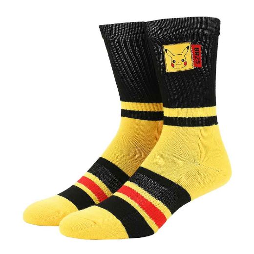 Picture of Pokemon Pikachu 0025 Woven Label Crew Socks