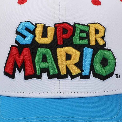 Picture of Super Mario Icons Embroidered Pre-Curved Bill Snapback