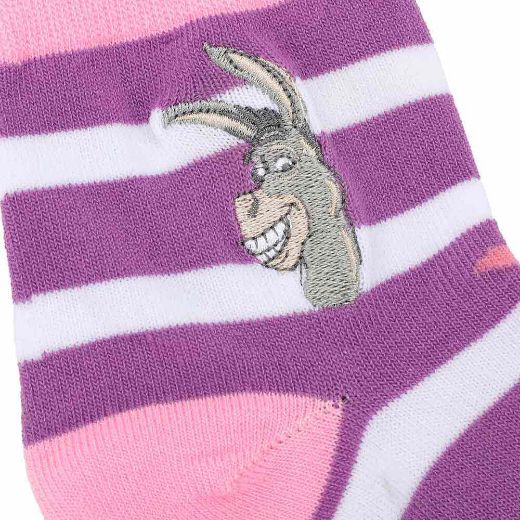 Picture of Dreamworks Shrek 3 Pair Quarter Crew Socks