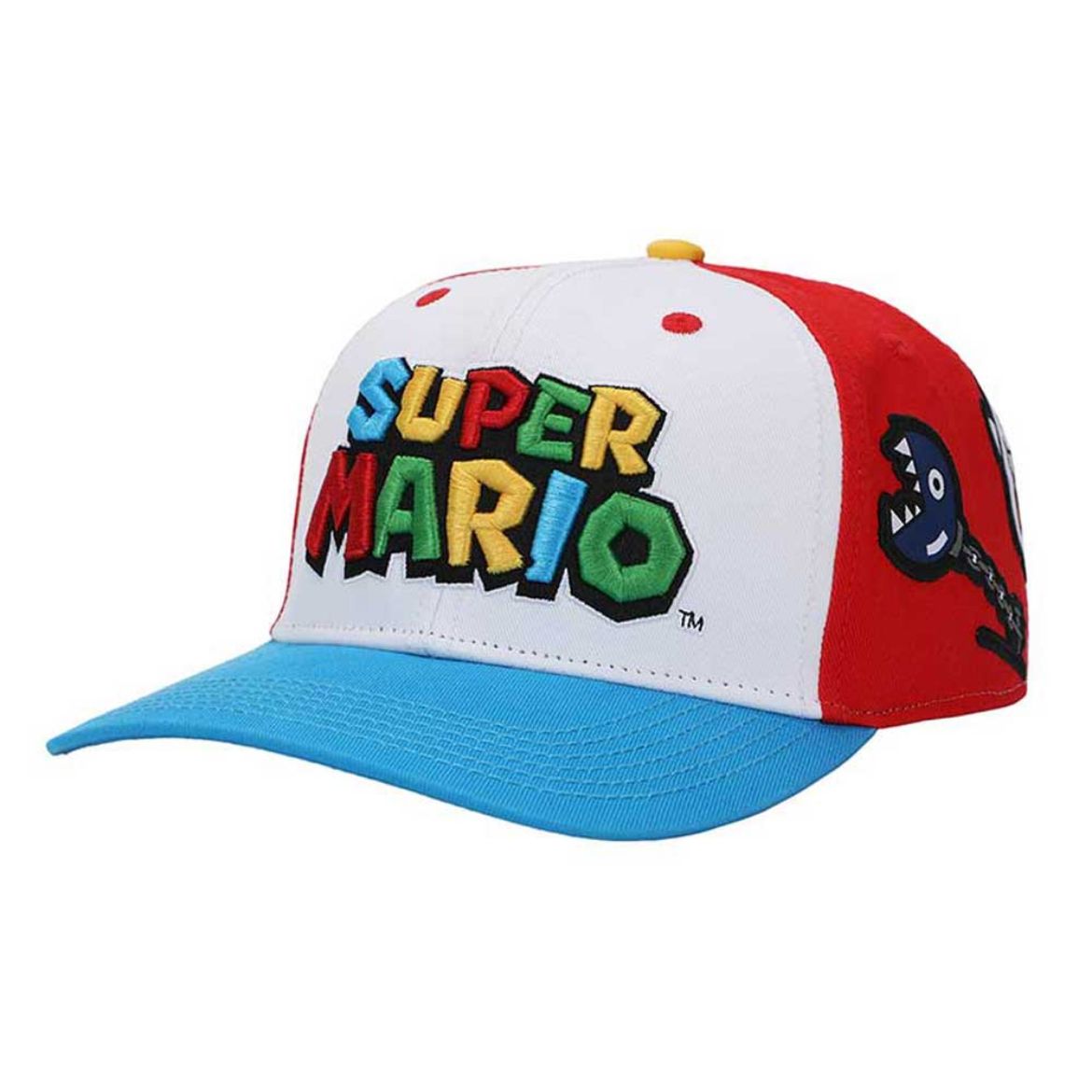 Picture of Super Mario Icons Embroidered Pre-Curved Bill Snapback