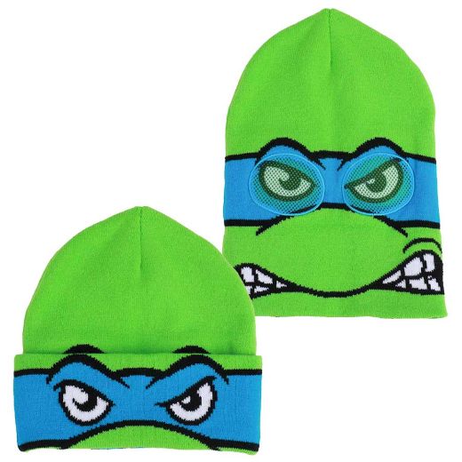 Picture of Teenage Mutant Ninja Turtles Leonardo Cosplay Roll Down Beanie