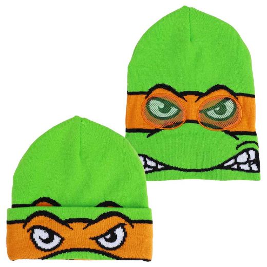Picture of Teenage Mutant Ninja Turtles Michelangelo Cosplay Roll Down Beanie
