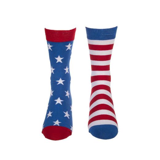 Picture of Americana Mismatched Crew Socks