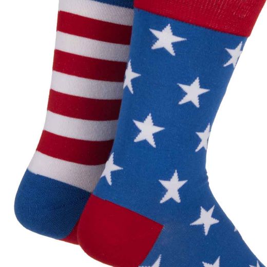 Picture of Americana Mismatched Crew Socks